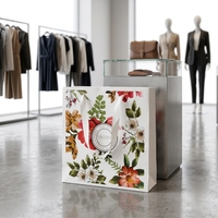 Sac cadeau rigide de luxe fait main avec carton structuré imprimé sur mesure pour emballage de cadeaux de fin d'année et lunettes