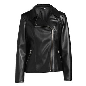 Customized <b>Top</b> Quality Women's <b>Leather</b> Jacket Wholesale Prices Turn Down Collar Women <b>Leather</b> Jacket Comfortable OEM Service - Product Image 4