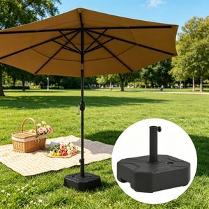 Base per Ombrellone da Giardino da 3 Metri per Patio, Cortile, Palestra, Esterni, Realizzata in Poliestere per Ombrelloni con Raggio di 2,7m - Product Image 4
