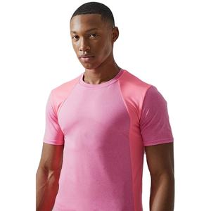 Nouveaux vêtements de sport pour la gym, coupe ajustée, légers, 180 g/m², extensibles, col rond, t-shirts de sport pour hommes - Product Image 6