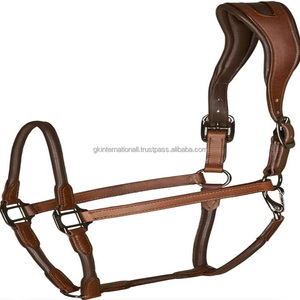 Tailles personnalisées de qualité d'exportation rembourrage confortable et couture durable 100% licou de cheval en cuir véritable en épi complet sur la taille - Product Image 3
