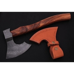ขวานโทมาฮอว์กเหล็กตีขึ้นรูปพร้อมด้ามไม้สำหรับใช้เอาตัวรอด - Product Image 2