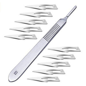Manche de scalpel en acier inoxydable, instrument de chirurgie générale manuel, certifié CE Classe I - Product Image 2