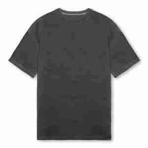 เสื้อยืดวินเทจผู้ชาย ล้างสีแบบแอซิดวอช คุณภาพสูง ผ้าฝ้าย 100% เนื้อหนา ทรงโอเวอร์ไซส์ พิมพ์ลายโลโก้ - Product Image 1