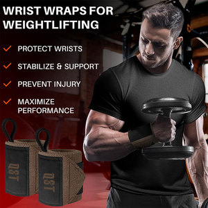 Attelles de poignet professionnelles robustes et imperméables pour la musculation, en laine élastique, pour la gym, le fitness et la protection des poignets - Product Image 4