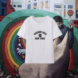 HBI 2025 T-shirt décontracté pour femme, col rond, manches courtes, coupe ample, imprimé mignon, hauts décontractés d'automne en polyester - Product Image 3