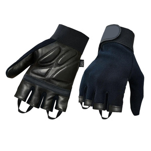 Top Quality Half Finger Wheelchair Gloves for Unisex Sheep Nappa Leather Non-slip, Breathable and Durable Hand Safety Gloves - Product Image 3