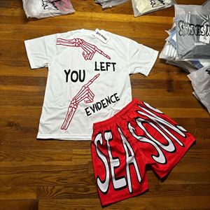 Ensemble de vêtements d'été pour homme, t-shirt et short 2 pièces avec logo personnalisé du fabricant, impression sur t-shirt et short. - Product Image 6