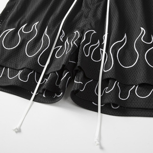 <b>Men's</b> Summer Basketball <b>Shorts</b> Wholesale Hot Stock Elastic Waist Mesh <b>Shorts</b> Eco-Friendly Solid <b>Pattern</b> <b>Men</b> Mesh <b>Shorts</b> - Product Image 6
