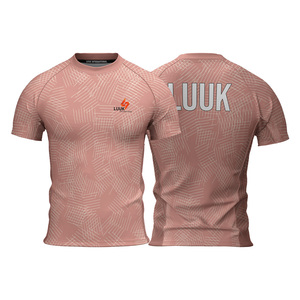 Haut de sport personnalisé pour homme, coupe classique, respirant, imprimé sur mesure, séchage rapide, antibactérien, manches courtes, pour le loisir - Product Image 6