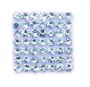 Aigue-marine bleue naturelle facettée 20 carats, pierre brute pour la création de bijoux, vente en gros ZUBEDA GEMS JEWELRY - Product Image 3
