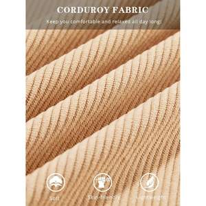 2025 léger hommes velours côtelé veste décontracté boutonné à manches longues rétro Shacket manteau - Product Image 3