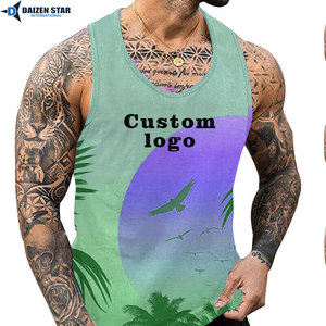 Breathable Mens Tank Top Sleeveless Fitness Gym Shirt Custom Sportswear - Product Image 5