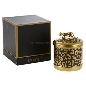 Pot de stockage de cire à bougie moderne en métal décoratif avec finition argentée, parfait pour une organisation élégante de la maison - Product Image 6