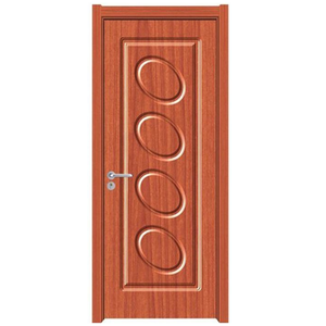 Puertas Interiores para Casas, Diseño Simple de MDF Compuesto, Panel Recubierto con Película de PVC, Puerta Precolgada Moderna Resistente a la Humedad - Product Image 2
