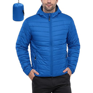 Mens Puffer Jackets 100% Nylon Patchwork Waterproof Padded Zip-Up Stand Collar <b>Winter</b> <b>Coats</b> <b>Thick</b> - Product Image 4