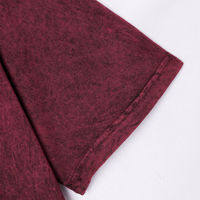 T-shirt personnalisé lavable 100% coton, logo frontal décoloré, streetwear respirant, coupe ample, grande taille homme