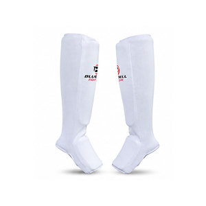 Protège-tibias et arrière-pieds pour adulte en néoprène léger, design flexible et réglable pour le kick-boxing et l'entraînement MMA - Product Image 3