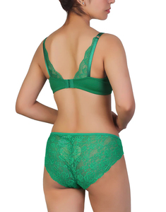 Conjunto de 2 Piezas de Traje de Baño para Mujer, Top de Bikini con Borde Bordado + Braguitas, Traje de Baño de 2 Piezas / Bikini Sexy para Mujer - Product Image 4