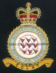 RAF AEROBATIC TEAM High Quality Lace Embroidered Patch <b>Sew</b>-On Fabric Badge Luxury Design for Garment Safety <b>Pin</b> - Product Image 3