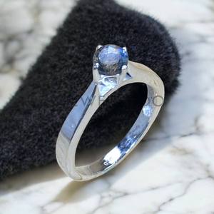 925 Sterling Silver <b>Ring</b> With Prong Setting Natural <b>Labradorite</b> Gemstone <b>Ring</b> Good Quality Silver <b>Ring</b> For Women - Product Image 1