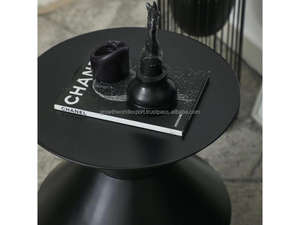 Mesa de Centro Moderna y Compacta de Madera de Mango con Estantes, Mesa Auxiliar Multiusos para Sala de Estar - Product Image 4