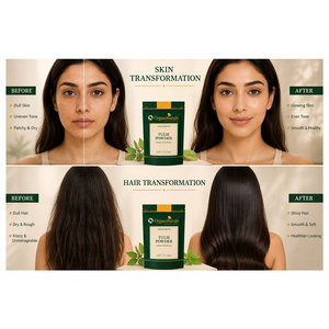 Poudre de feuilles de Tulsi 100% naturelle, complément alimentaire ayurvédique naturel pour le soin du visage et de la peau - Product Image 2