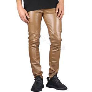 Premium <b>Leather</b> Casual <b>Pant</b> Classic Straight Fit Lightweight Eco-Friendly Soft Touch Comfortable Fashion <b>Pant</b> for Daily Wear - Product Image 5