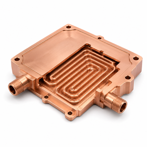 Placa Fría Líquida de Cobre de Alto Rendimiento para Enfriamiento de Servidores de IA y Centros de Datos, Mecanizada por CNC - Product Image 3