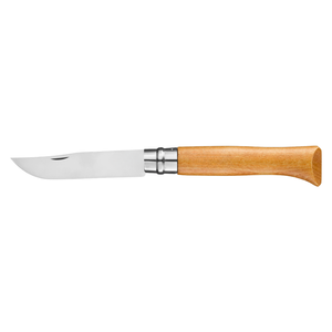 Classic Silver <b>Stainless</b> <b>Steel</b> Folding Knife with Light Brown Wooden Handle Portable Pocket Knife for Camping <b>Outdoor</b> Activities - Product Image 1