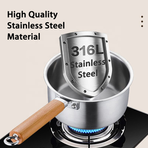 Practical Kitchen Sauce Pan With Comfortable Handle For Convenient Cooking And Food Preparation - Product Image 3