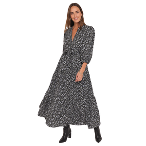 Vestido Maxi Informal para Mujer, Cuello Cuadrado, Vestido Largo - Product Image 3