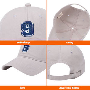 Gorra de Béisbol Bigwood Personalizada con Bordado, Hebilla Metálica, Visera Curva, Parte Superior Suave y Profunda, Protección Solar Casual, Lona Transpirable - Product Image 2