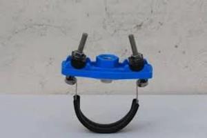 Dhananjay <b>Polymers</b> Di Pipe Saddle Service Saddle Clamp for PVC/PE Pipes 600mm Height PN16 Flange Casting Technique - Product Image 3