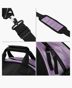 Sac de sport unisexe noir en polyester grande taille avec sangle réglable, capacité 20-30L, style décontracté, fermeture éclair, durable - Product Image 6