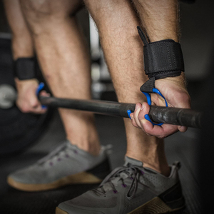 Crochets de musculation en gros pour la gym, crochets de préhension pour l'haltérophilie, sangles de soutien du poignet, crochets d'haltérophilie noirs unisexes - Product Image 5