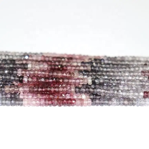 Perles rondes facettées en spinelle naturel de 4 mm, spinelle de haute qualité, pierres précieuses en vrac, collier de perles provenant d'un fournisseur vérifié - Product Image 2