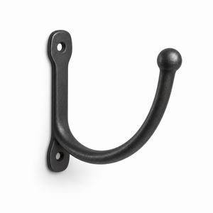 Hanging Planter Wall Bracket Iron 25cm Black Bent Rod Plant Hanger Hook for Indoor Home Garden - Product Image 2