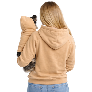 Sweat à capuche pour chiens et propriétaires, ensemble assorti, confortable et élégant, couleur caramel - Product Image 2
