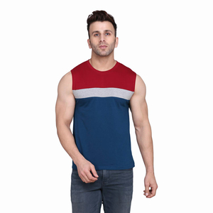 Camiseta sin mangas para hombre, camiseta sin mangas con logo personalizado, ropa de gimnasio, ropa deportiva, chaleco informal, camiseta sin mangas OEM de marca privada, camiseta muscular - Product Image 1