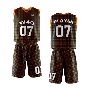 Maillots de basket sans manches pour hommes, col en V, avec logo imprimé par sublimation personnalisée, fermeture à enfiler, tissu en maille 100% polyester - Product Image 1