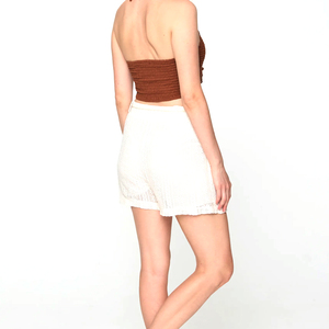 Shorts de Cintura Alta de Algodón y Lino para Mujer, Shorts de Verano Holgados y Finos de Pierna Ancha, Shorts con Logotipo Personalizado - Product Image 2