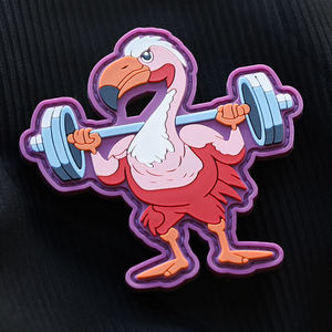 Patch en silicone rond à faible MOQ, style personnalisé, badge en PVC pour ceinture, accessoires de couture pour vêtements, fabricant en gros - Product Image 6