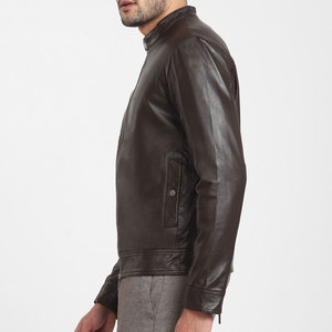Eco Friendly High Street Unique Style <b>Men's</b> Biker Leather <b>Jacket</b> Fast Delivery Fully Customized Design Winter Warm <b>Men's</b> Leather - Product Image 2