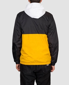 เสื้อแจ็คเก็ตผู้ชายสไตล์สปอร์ตแนวสตรีทสำหรับฤดูใบไม้ผลิ ขายส่ง เสื้อแจ็คเก็ตกันลมมีฮู้ดแบบลำลองสำหรับกิจกรรมกลางแจ้ง ซิป บริการ OEM ผ้าเนื้อบางเบา เหมาะสำหรับออกกำลังกาย พิมพ์ลายตัวอักษร - Product Image 2