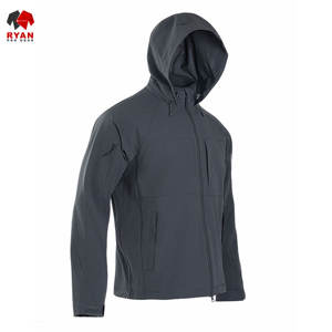 Veste Softshell Homme Coupe-Vent Respirante en Maille Unie Teinte avec Logo Personnalisé sur le Devant Service OEM en Gros - Product Image 3