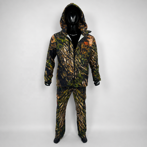 <b>Mens</b> <b>Camouflage</b> Hunting <b>Jacket</b> and Pants Set Sublimation Printed Fleece Polyester Outdoor Apparel OEM Custom Needle Detection - Product Image 6