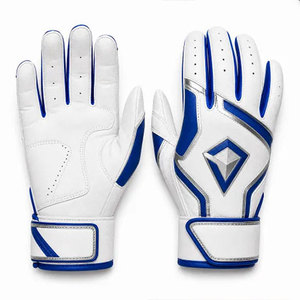 Wholesale Custom Logo Baseball Softball Batting Gloves Premium Breathable Leather Unisex Sports Gloves Non-Slip Grip <b>Hook</b> Loop - Product Image 1
