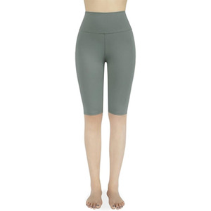Shorts de sport pour femmes, longueur genou, pour yoga, course à pied, fitness, respirants, extensibles, vêtements de sport, shorts de fitness personnalisés OEM - Product Image 1