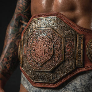 Ceinture de championnat de boxe et de lutte, ceinture de champion du monde poids lourd OEM - Product Image 1